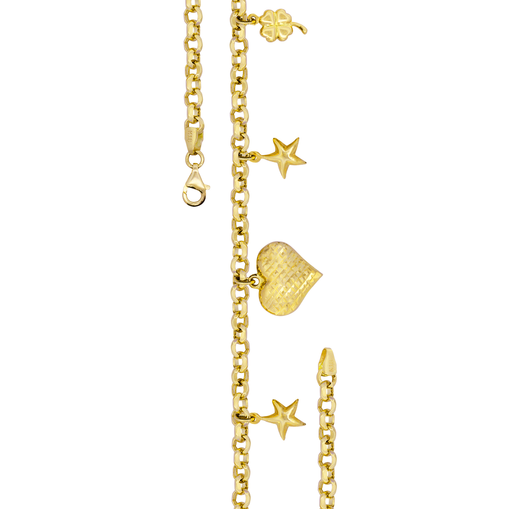 Tyche Gold Charm Bracelet